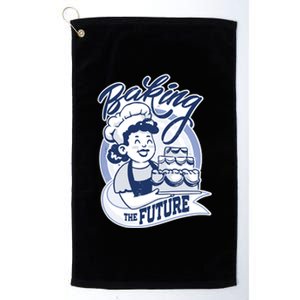 Baking The Future Retro Cartoon Platinum Collection Golf Towel