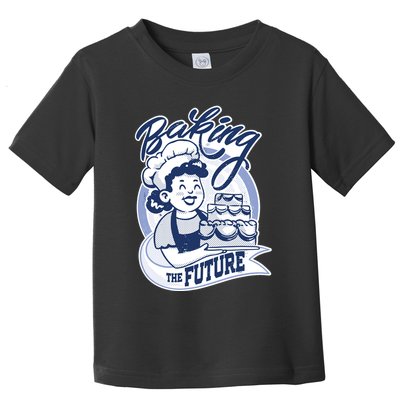 Baking The Future Retro Cartoon Toddler T-Shirt