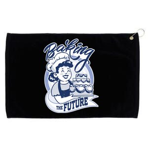 Baking The Future Retro Cartoon Grommeted Golf Towel