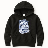 Baking The Future Retro Cartoon Kids Hoodie