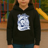 Baking The Future Retro Cartoon Kids Hoodie