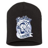 Baking The Future Retro Cartoon Short Acrylic Beanie