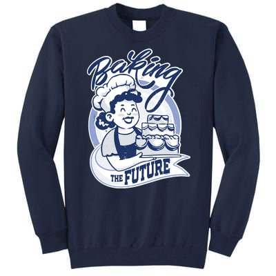 Baking The Future Retro Cartoon Tall Sweatshirt