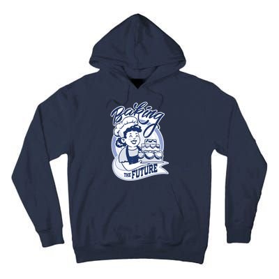 Baking The Future Retro Cartoon Tall Hoodie