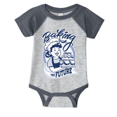 Baking The Future Retro Cartoon Infant Baby Jersey Bodysuit