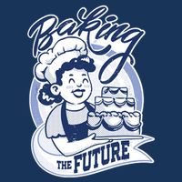 Baking The Future Retro Cartoon Infant Baby Jersey Bodysuit