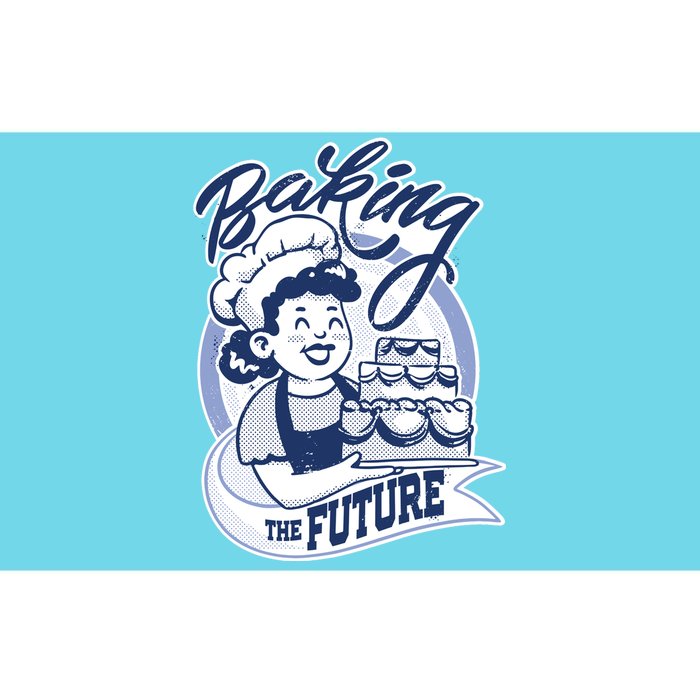 Baking The Future Retro Cartoon Bumper Sticker