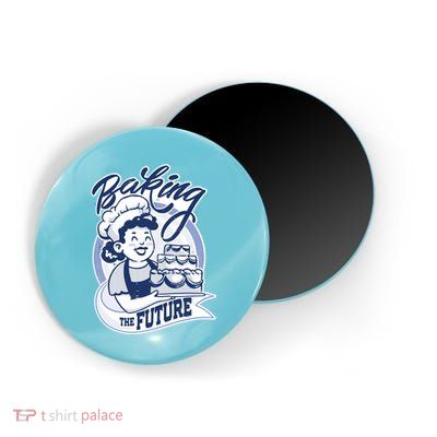 Baking The Future Retro Cartoon Magnet