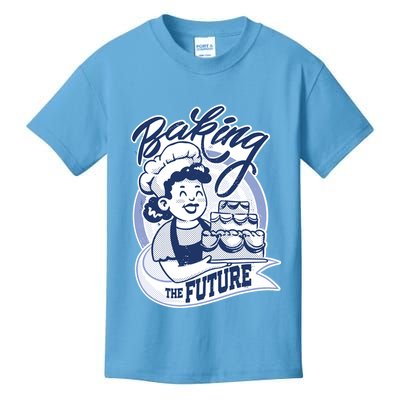 Baking The Future Retro Cartoon Kids T-Shirt