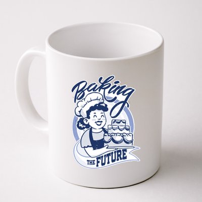 Baking The Future Retro Cartoon Coffee Mug