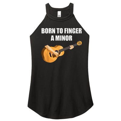 Born To Finger A Minor Guitar Women’s Perfect Tri Rocker Tank