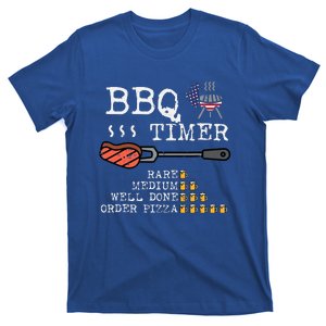 Bbq Timer Flag Funny Barbecue Grill Dad Grandpa T-Shirt