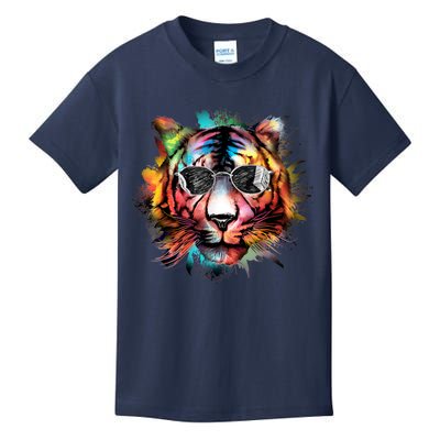 Bengal Tiger Face Paint Tiger Head Animal Bengal Tiger Lover Kids T-Shirt