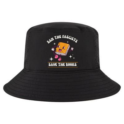 Ban The Fascists Save The Books Funny Retro Vintage Design Cool Comfort Performance Bucket Hat