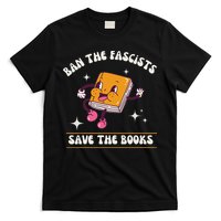 Ban The Fascists Save The Books Funny Retro Vintage Design T-Shirt