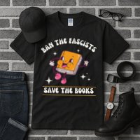Ban The Fascists Save The Books Funny Retro Vintage Design Tall T-Shirt