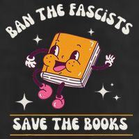 Ban The Fascists Save The Books Funny Retro Vintage Design Trucker Hat