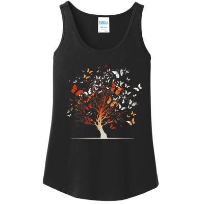 Butterfly Tree Funny Butterfly Ladies Essential Tank