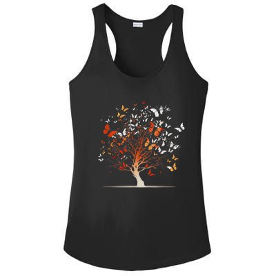 Butterfly Tree Funny Butterfly Ladies PosiCharge Competitor Racerback Tank