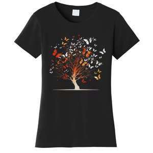 Butterfly Tree Funny Butterfly Women's T-Shirt