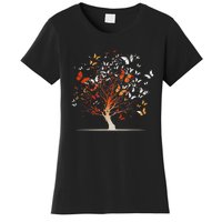 Butterfly Tree Funny Butterfly Women's T-Shirt