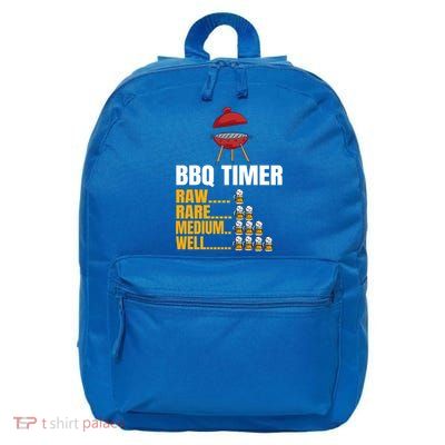 Bbq Timer Funny Gift Bbq Timer Barbecue Sign Funny 4th Of July Gift 16 in Basic Backpack