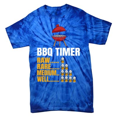 Bbq Timer Funny Gift Bbq Timer Barbecue Sign Funny 4th Of July Gift Tie-Dye T-Shirt