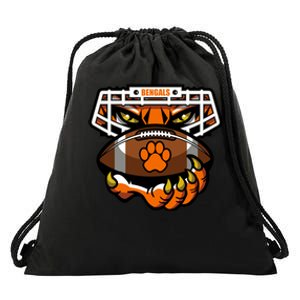 Bengal Tiger Football Drawstring Bag