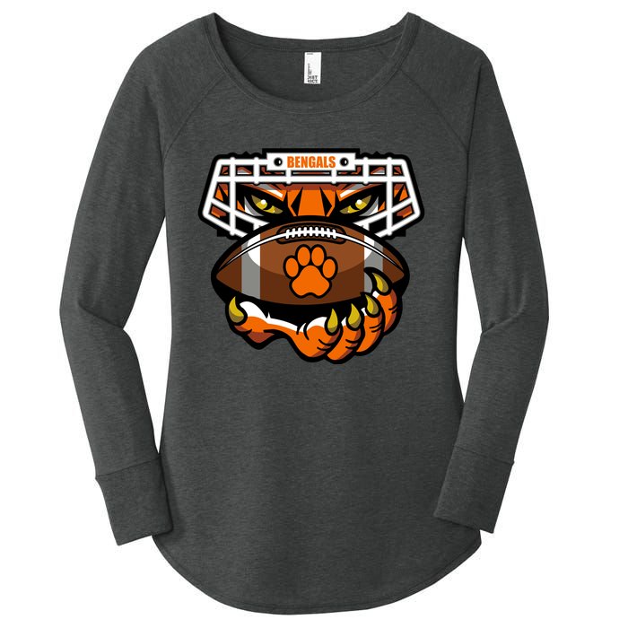 Bengal Tiger Football Women's Perfect Tri Tunic Long Sleeve Shirt