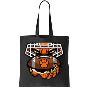 Bengal Tiger Football Tote Bag