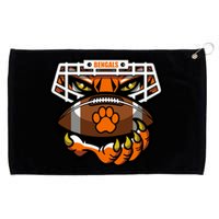 Bengal Tiger Football Grommeted Golf Towel