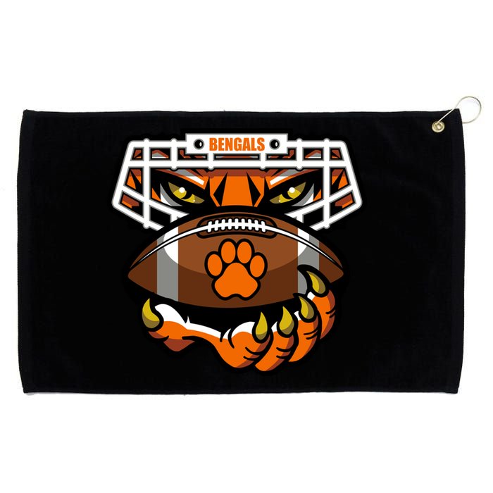 Bengal Tiger Football Grommeted Golf Towel