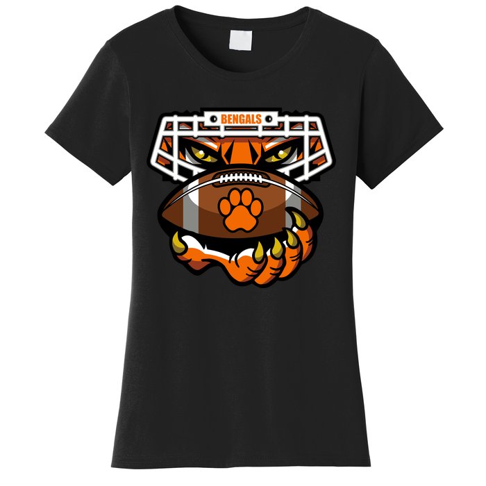 Bengal Tiger Football Women's T-Shirt