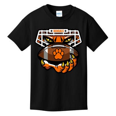 Bengal Tiger Football Kids T-Shirt