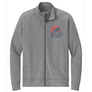 Born To Fly Fighter Jet Plane Airplane Stretch Full-Zip Cadet Jacket