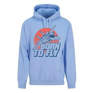 Born To Fly Fighter Jet Plane Airplane Unisex Surf Hoodie