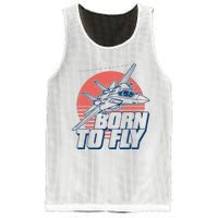 Born To Fly Fighter Jet Plane Airplane Mesh Reversible Basketball Jersey Tank