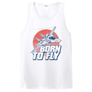 Born To Fly Fighter Jet Plane Airplane PosiCharge Competitor Tank