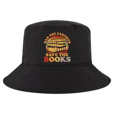 Ban The Fascists Save The Books Funny Book Lover Worm Nerd Cool Comfort Performance Bucket Hat