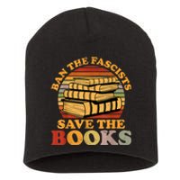 Ban The Fascists Save The Books Funny Book Lover Worm Nerd Short Acrylic Beanie