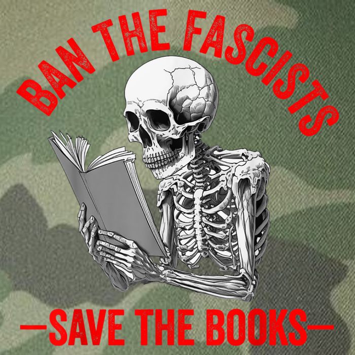 Ban The Fascists Save The Books Funny Book Lover Worm Nerd Legacy Tie Dye Trucker Hat