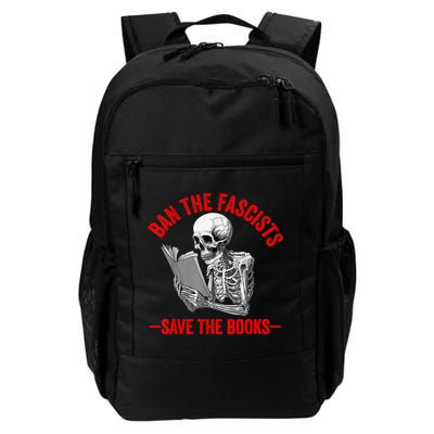 Ban The Fascists Save The Books Funny Book Lover Worm Nerd Backpack