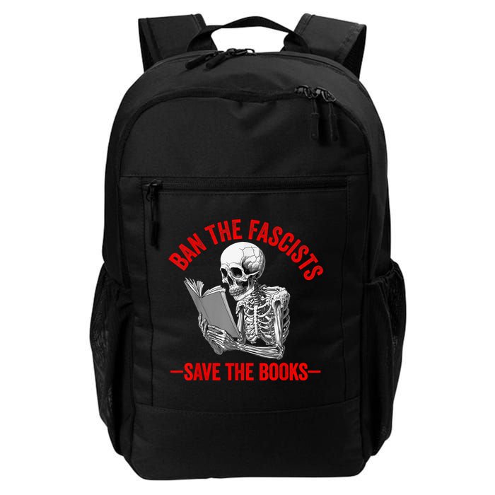 Ban The Fascists Save The Books Funny Book Lover Worm Nerd Backpack