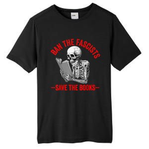 Ban The Fascists Save The Books Funny Book Lover Worm Nerd Tall Fusion ChromaSoft Performance T-Shirt