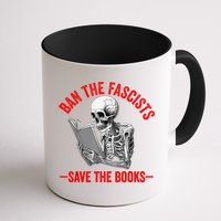 Ban The Fascists Save The Books Funny Book Lover Worm Nerd Mug
