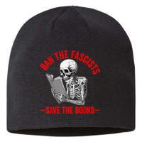 Ban The Fascists Save The Books Funny Book Lover Worm Nerd Sustainable Beanie