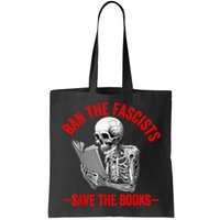 Ban The Fascists Save The Books Funny Book Lover Worm Nerd Bag