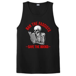 Ban The Fascists Save The Books Funny Book Lover Worm Nerd PosiCharge Competitor Tank