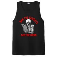 Ban The Fascists Save The Books Funny Book Lover Worm Nerd PosiCharge Competitor Tank