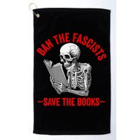 Ban The Fascists Save The Books Funny Book Lover Worm Nerd Golf Towel
